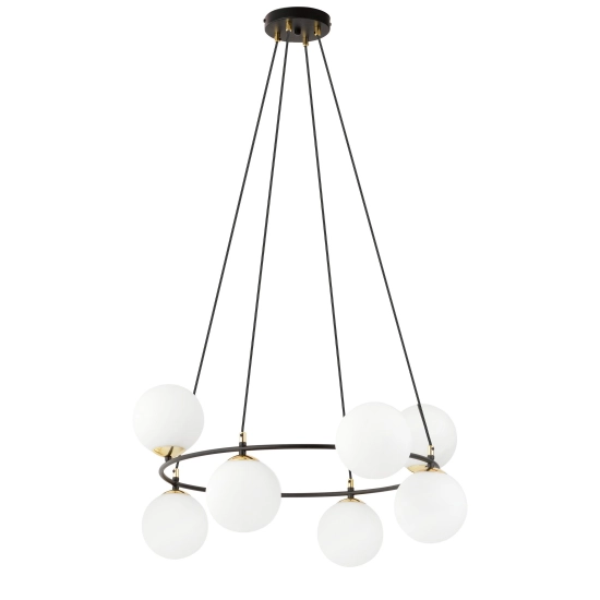 Lampa wisząca AZURA 8 BL OPAL 1295/8 EMIBIG Lighting