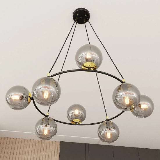 Lampa wisząca AZURA 8 BL GRAFIT 1294/8 EMIBIG Lighting - zdjęcie produktu