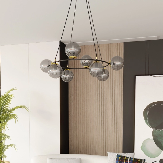 Lampa wisząca AZURA 8 BL GRAFIT 1294/8 EMIBIG Lighting