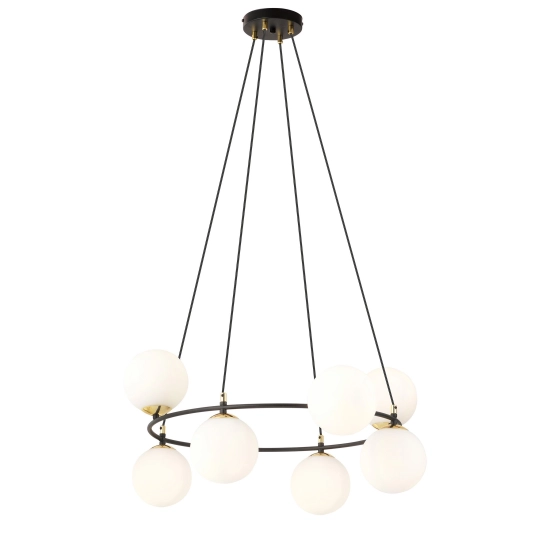 Lampa wisząca AZURA 8 BL OPAL 1295/8 EMIBIG Lighting