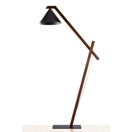 DECO Lampa podłogowa czarny/ciemny brąz 41632 Sigma - czarny, ciemny brąz - zdjęcie 5