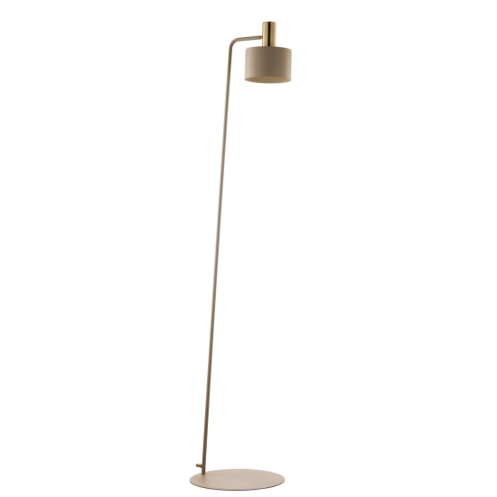 Lampa podłogowa VITRUM GOLD PODŁOGOWA WALEC złoty szczotkowany /ciepły beż 41723 Sigma - zdjęcie produktu