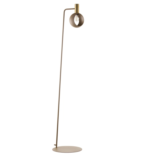 Lampa podłogowa VITRUM GOLD PODŁOGOWA OCZKO złoty szczotkowany/ciepły beż 41725 Sigma - zdjęcie produktu