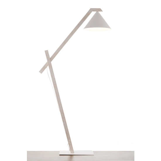 DECO lampa podłogow biały/drewno bielone 41817 Sigma - biały, drewno bielone - zdjęcie 2