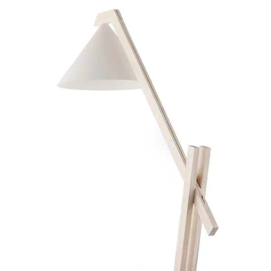DECO lampa podłogow biały/drewno bielone 41817 Sigma - biały, drewno bielone - zdjęcie 4