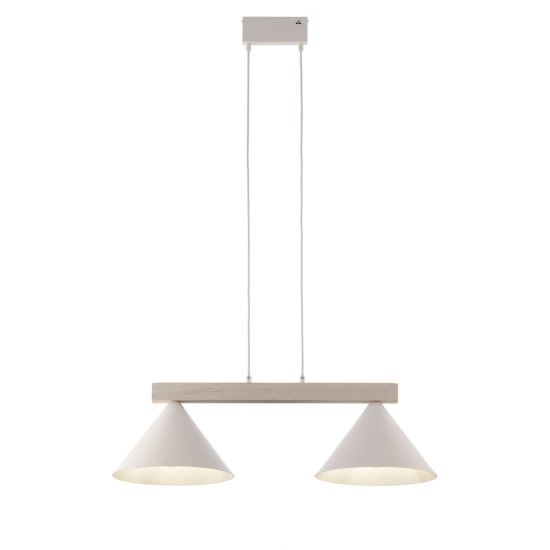 DECO 2 lampa wisząca biały/drewno bielone 41819 Sigma - zdjęcie produktu