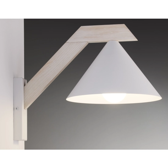 DECO kinkiet biały/drewno bielone 41821 Sigma - biały, drewno bielone - zdjęcie 3