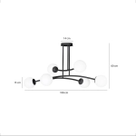 Lampa sufitowa HALLDOR 6 BLACK 1024/6 EMIBIG Lighting