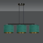 Lampa wisząca HILDE 3 BL GREEN 1051/3 EMIBIG Lighting