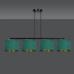 Lampa wisząca HILDE 4 BL GREEN 1051/4 EMIBIG Lighting