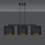 Lampa wisząca HILDE 3 BL BLACK 1054/3 EMIBIG Lighting
