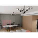 Lampa sufitowa HUNTER 6 BLACK/GRAFIT 1100/6 EMIBIG Lighting