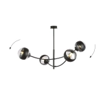 Lampa sufitowa HUNTER 4 BLACK/STRIPE 1101/4 EMIBIG Lighting