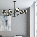 Lampa sufitowa HUNTER 6 BLACK/STRIPE 1101/6 EMIBIG Lighting