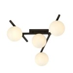 Lampa sufitowa SMART 4 BLACK/OPAL 1103/4 EMIBIG Lighting