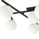 Lampa sufitowa SMART 5 BLACK/OPAL 1103/5 EMIBIG Lighting