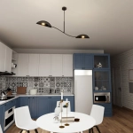 Lampa sufitowa LOTUS 2 BLACK/GOLD 1106/2 EMIBIG Lighting
