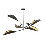 Lampa sufitowa LOTUS 6 BLACK/GOLD 1106/6 EMIBIG Lighting
