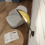 Kinkiet LOTUS K1 BLACK/GOLD 1106/K1 EMIBIG Lighting