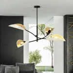 Lampa sufitowa LOTUS 4 WHITE/GOLD 1107/4 EMIBIG Lighting