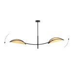 Lampa sufitowa LOTUS 2 BLACK/RATTAN 1108/2 EMIBIG Lighting