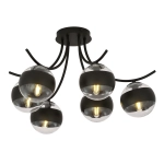 Lampa sufitowa BOSTON 6 BLACK/STRIPE 1111/6 EMIBIG Lighting - zdjęcie produktu