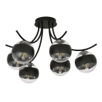 Lampa sufitowa BOSTON 6 BLACK/STRIPE 1111/6 EMIBIG Lighting