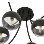 Lampa sufitowa BOSTON 6 BLACK/STRIPE 1111/6 EMIBIG Lighting