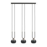 Lampa wisząca GLAM 3 BLACK/STRIPE 1113/3 EMIBIG Lighting