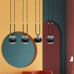 Lampa wisząca GLAM 4 BLACK/STRIPE 1113/4 EMIBIG Lighting