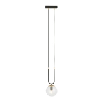 Lampa wisząca GLAM 1 BLACK/TRANSPARENT 1114/1 EMIBIG Lighting - zdjęcie produktu