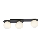 Lampa sufitowa PLAZA 3 BLACK/OPAL 1118/3 EMIBIG Lighting - zdjęcie produktu