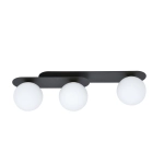 Lampa sufitowa PLAZA 3 BLACK/OPAL 1118/3 EMIBIG Lighting