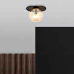 Lampa sufitowa PLAZA 1 BLACK/MIODOWY 1120/1 EMIBIG Lighting
