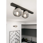 Lampa sufitowa FIT 2 BLACK/GRAFIT 1122/2 EMIBIG Lighting