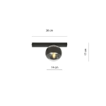 Lampa sufitowa FIT 1 BLACK/STRIPE 1123/1 EMIBIG Lighting