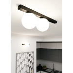 Lampa sufitowa FIT 2 BLACK/OPAL 1124/2 EMIBIG Lighting