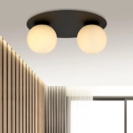 Lampa sufitowa SOLAR 2 BLACK/OPAL 1127/2 EMIBIG Lighting