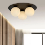 Lampa sufitowa SOLAR 3 BLACK/OPAL 1127/3 EMIBIG Lighting