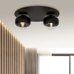 Lampa sufitowa SOLAR 2 BLACK/STRIPE 1129/2 EMIBIG Lighting