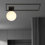 Lampa sufitowa IMAGO 1A BLACK/OPAL 1130/1A EMIBIG Lighting