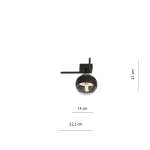 Lampa sufitowa IMAGO 1G BLACK/STRIPE 1132/1G EMIBIG Lighting