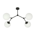Lampa sufitowa SPACE 4 BLACK/OPAL 1133/4 EMIBIG Lighting