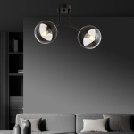 Lampa sufitowa NOVA 2 BLACK/STRIPE 1139/2 EMIBIG Lighting