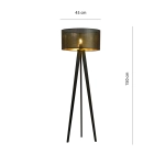 Lampa stojąca ASTON LP1 BLACK/GOLD 1148/LP1 EMIBIG Lighting