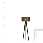 Lampa stojąca ASTON LP1 BLACK/GOLD 1148/LP1 EMIBIG Lighting