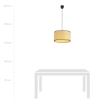 Lampa wisząca ASTON 1 RATTAN 1149/1 EMIBIG Lighting