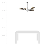 Lampa sufitowa VENE 4 BLACK/GOLD 1158/4 EMIBIG Lighting