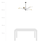 Lampa sufitowa VENE 4 WHITE/GOLD 1159/4 EMIBIG Lighting