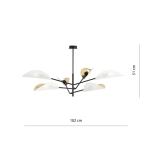 Lampa sufitowa VENE 6 WHITE/GOLD 1159/6 EMIBIG Lighting